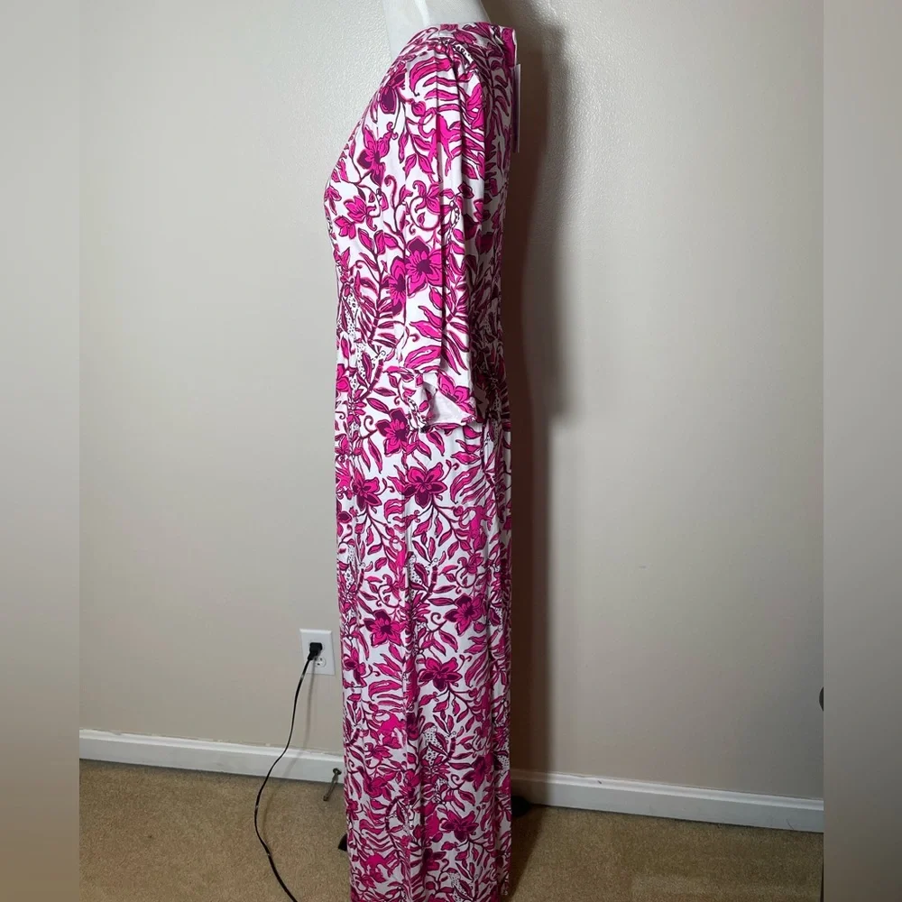 NWT Lilly Pulitzer Roselle Maxi Dress (Size 6 - Ederflower Blossom) - Picture 2 of 8